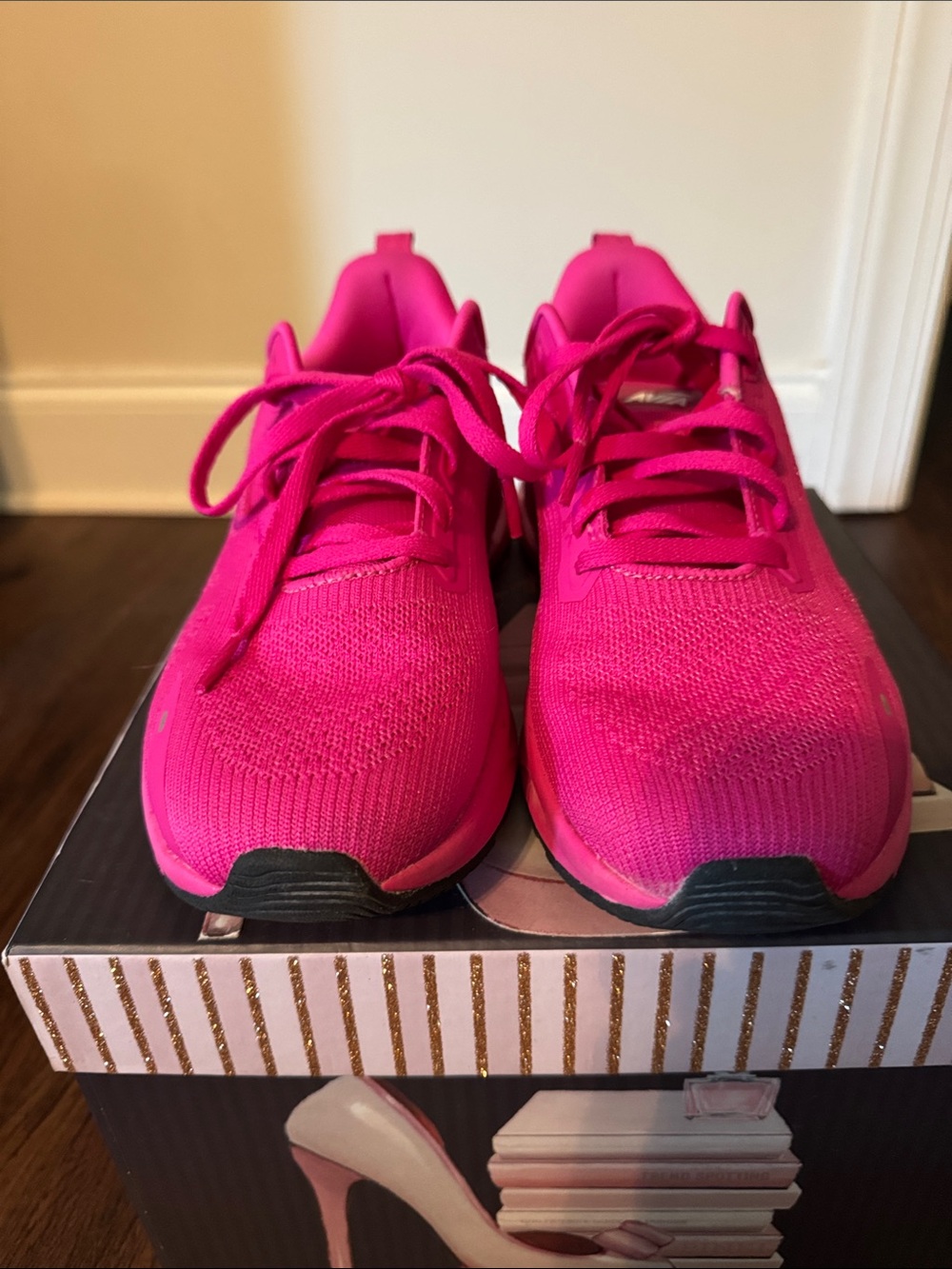Avia Hot Pink Lace-Up Sneakers